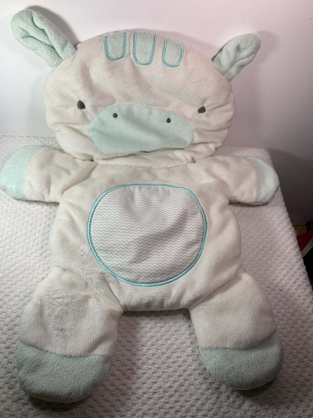Blue blanket hippo plush lovey